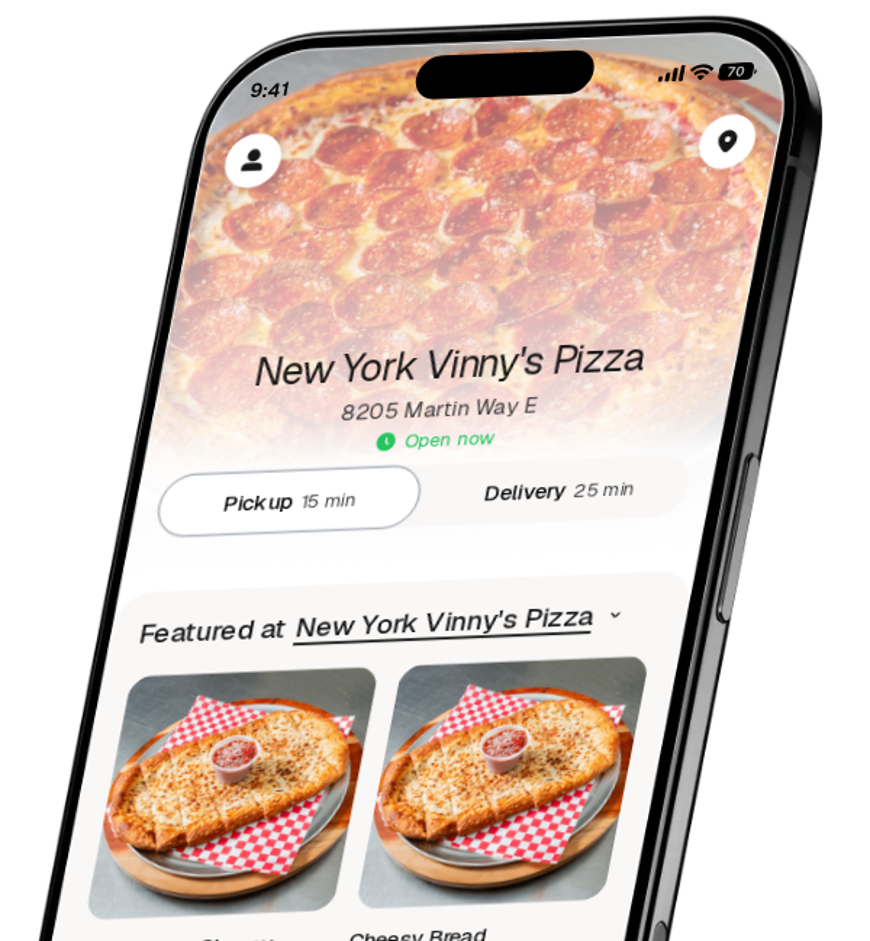 New York Vinny's Pizza app preview